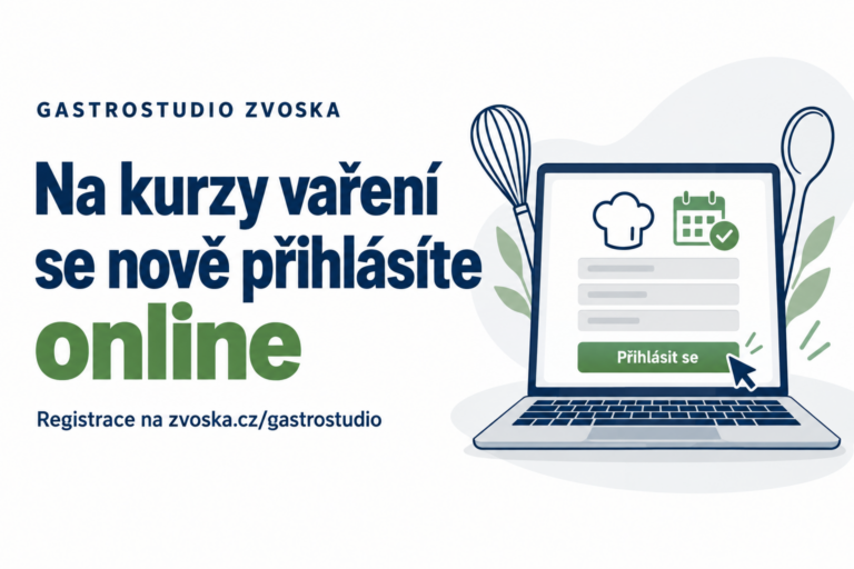 Blog - Na kurzy vaření v Gastrostudiu se nově přihlásíte online! 👨‍🍳