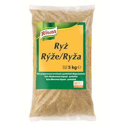 Rýže dlouhozrnná loupaná parboiled 1x5kg Knorr