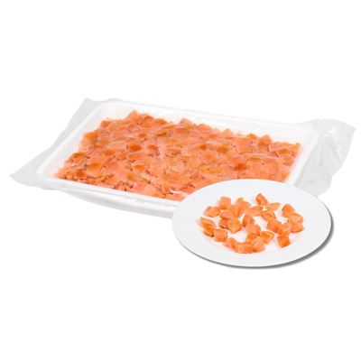 Lososové kostičky uzené studeným kouřem 1x500g MOWI