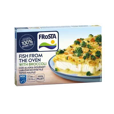 Labužnické rybí filé s brokolicí mražené 12x330g Frosta