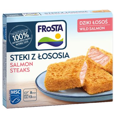 Lososové steaky mražené 10x200g Frosta