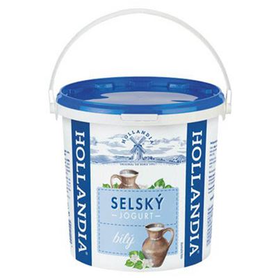 Jogurt selský bílý 3,8% chlazený 1x10kg Hollandia