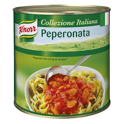 Papriky barevné krájené (Peperonata) 1x2,6kg Knorr
