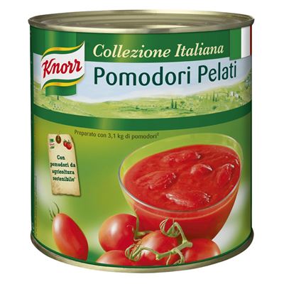 Rajčata celá loupaná (Pomodori) 1x2,5kg Knorr