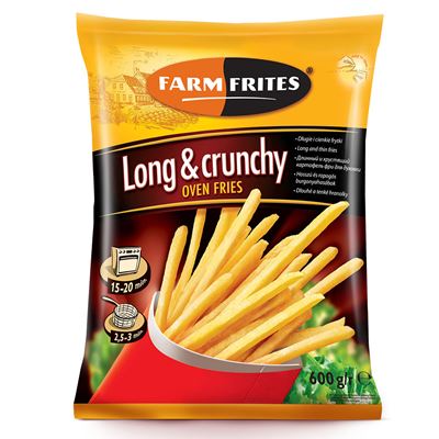 Hranolky extra dlouhé (Long&Crunchy) mražené 14x600g Farm Frites