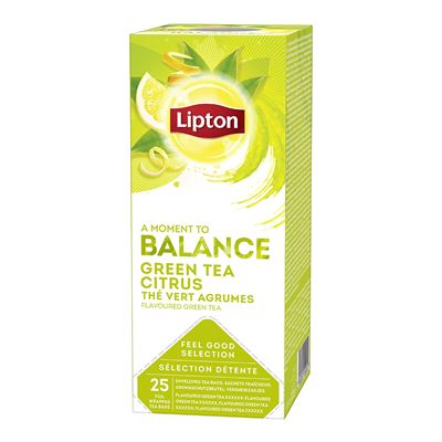 Lipton Balance Zelený čaj s citronem (Green Tea Citrus) 25x1,3g