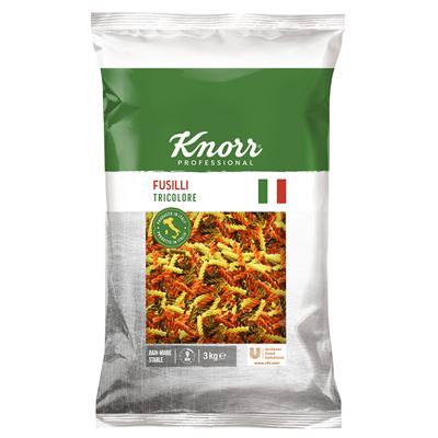 Vřetena tříbarevná těstoviny (Fusilli Tricolore) 1x3 kg Knorr