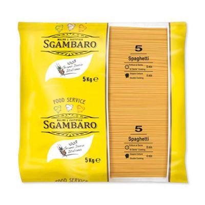 Spaghetti těstoviny semolinové premium 1x5kg Sgambaro