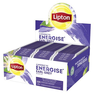 Lipton Energise Černý čaj (Earl Grey) 100x2g