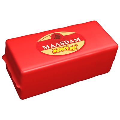 Maasdamer sýr 45% (ementálový typ) PL chlazený Zlatý sýr cca 3kg