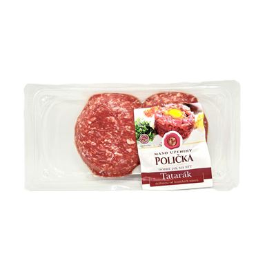 Tatarák z hovězího masa chlazený 1x250g Polička