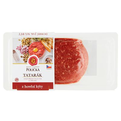 Tatarák z hovězí kýty chlazený 1x250g Polička