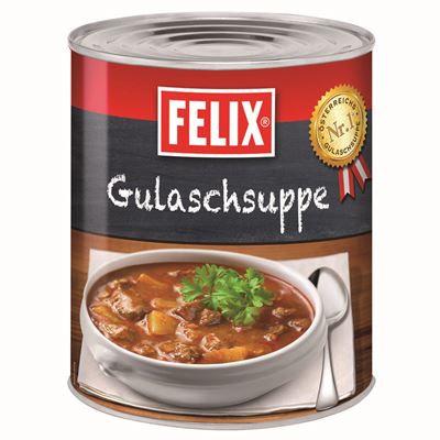 Gulášová polévka konzerva 1x2,9kg Felix