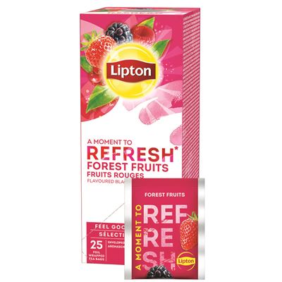 Lipton Refresh Lesní ovoce černý čaj ochucený (Forest fruit) 25x1,6g