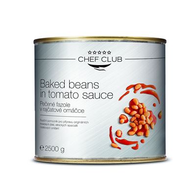 Pečené fazole v tomatové omáčce 1x2,5kg Chef Club