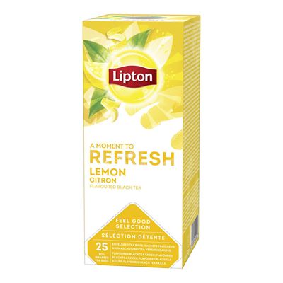 Lipton Refresh Citron černý čaj ochucený (Lemon) 25x1,6g
