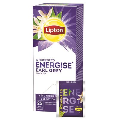 Lipton Energise Černý čaj (Earl Grey) 25x2g