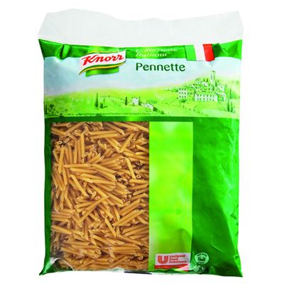 Trubičky krátké těstoviny (Pennette) 1x3kg Knorr