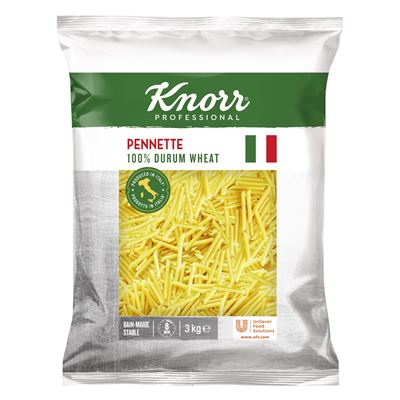 Trubičky krátké těstoviny (Pennette) 1x3kg Knorr