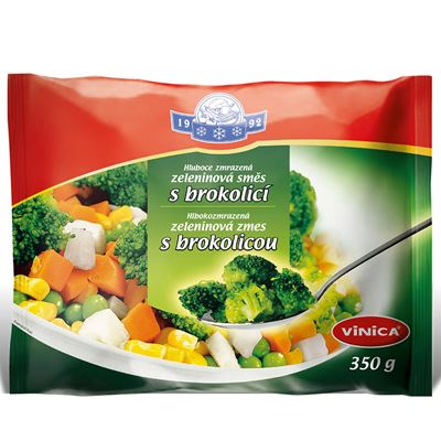 Zeleninová směs s brokolicí mražená 15x350g Vinica