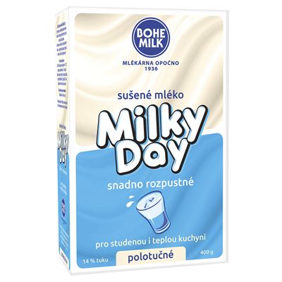 Sušené mléko polotučné 14% 1x400g Bohemilk