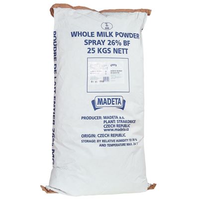 Sušené mléko plnotučné 26% 1x25kg Madeta