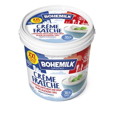 Zakysaná smetana Créme Fraiche 36% chlazená 1x1kg Bohemilk