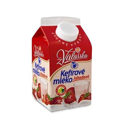 Kefírové mléko jahodové chlazené 1x450g