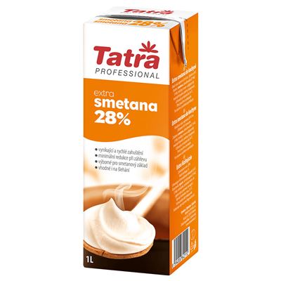 Smetana na vaření 28% 1x1l Tatra
