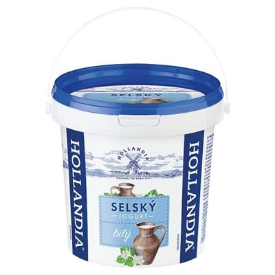 Jogurt selský bílý 3,8% chlazený 1x1kg Hollandia