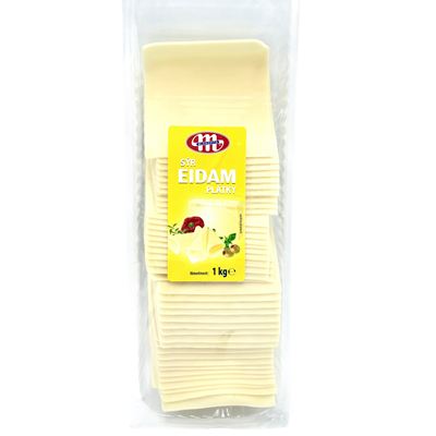 Eidam 45% plátky chlazené PL 1x1kg Mlekovita