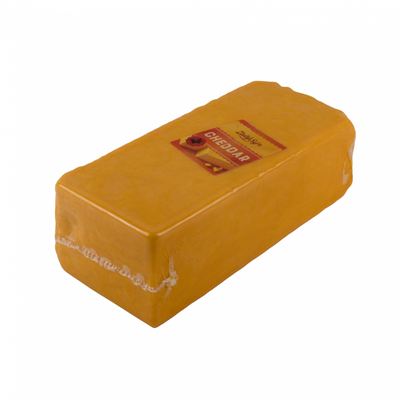 Cheddar oranžový sýr 50% blok chlazený PL cca 3kg Zlatý sýr