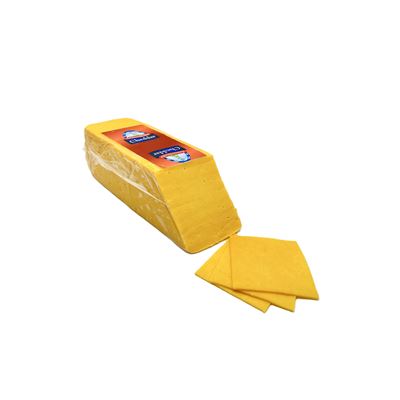 Cheddar oranžový sýr 50% blok chlazený DE cca 3kg