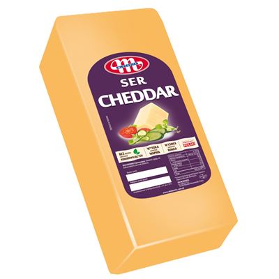 Cheddar oranžový sýr 50% blok chlazený PL Mlekovita cca 3kg