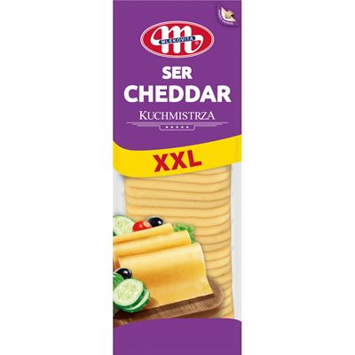 Cheddar oranžový sýr 50% PL plátky chlazený 1x1kg Mlekovita
