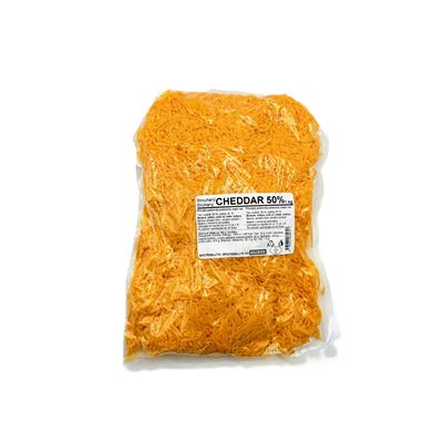 Cheddar oranžový sýr 50% CZ strouhaný chlazený 1x1kg Němcova selská mlékárna