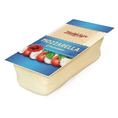 Mozzarella na pizzu 40% chlazená Zlatý sýr cca 2,5kg