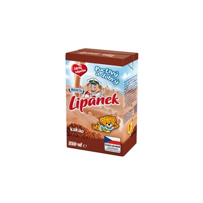 Lipánek mléčný nápoj trvanlivý čokoládový chlazený 27x250ml