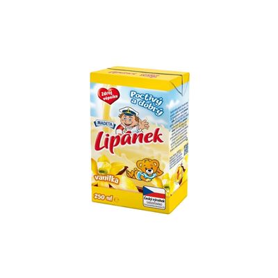 Lipánek mléčný nápoj trvanlivý vanilkový chlazený 27x250ml