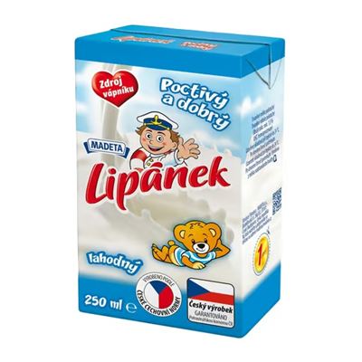 Lipánek mléčný nápoj trvanlivý natural chlazený 27x250ml