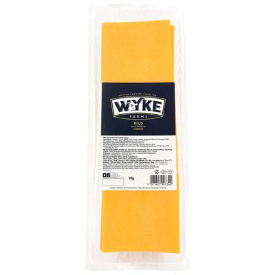 Cheddar oranžový plátky Premium chlazený Británie 1x1kg Wyke Farm