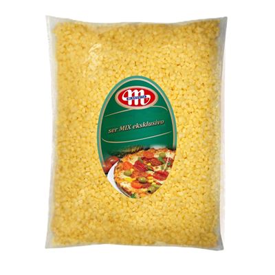 Mix strouhaných sýrů Gouda Cheddar CZ chlazený 1x2kg Mlekovita