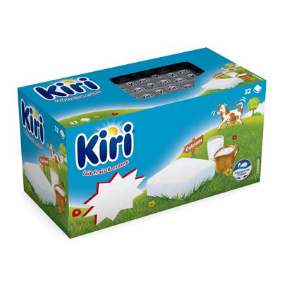 KIRI Tavený sýr smetanový porce chlazený 32x18g