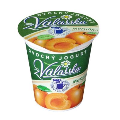 Jogurt ovocný meruňka 2,5% chlazený 20x150g Z Valašska