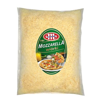 Mozzarella 40% strouhaná chlazená 1x2kg Mlekovita