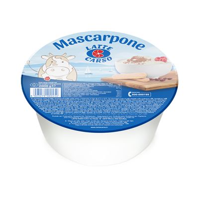 Mascarpone italské premium 42% chlazené 1x2kg Carso