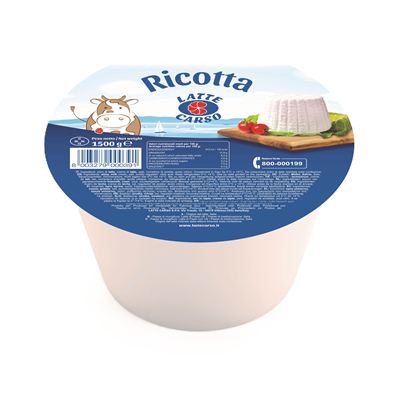 Ricotta italská premium 10% chlazená 1x1,5kg Carso