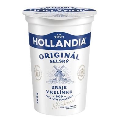 Jogurt selský bílý 3,5% chlazený 12x500g Hollandia