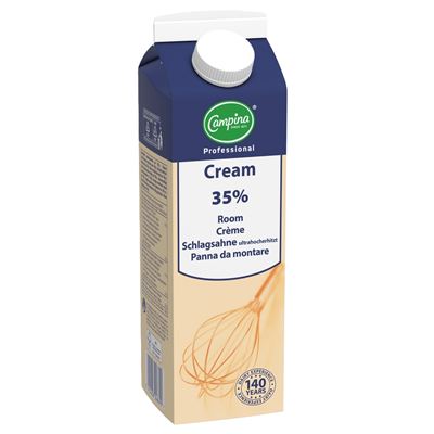 Smetana Professional na vaření a šlehání 35% chlazená 12x1L Campina
