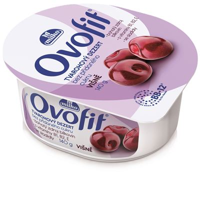 Ovofit dezert višňový DIA chlazený 8x140g Milko